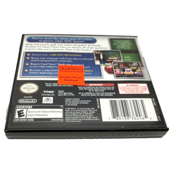 Nintendo DS Lot: Are You Smarter Than a 5th Grader Club House & 50 Classic Games - Picture 6 of 16